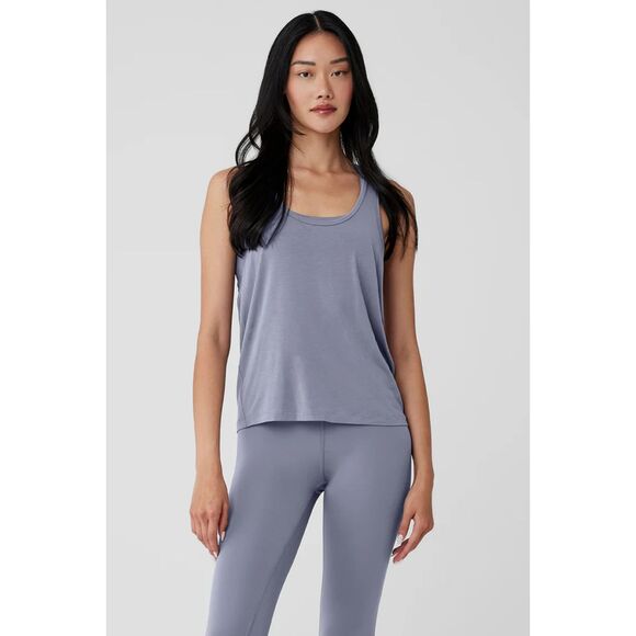 Alo Yoga   All Day Tank Size XS Fog Color NWT  ( Extra Small) - Picture 1 of 8